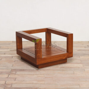 ZOE Armchair 80 x 74 x 55 CM, Walnut Treatment