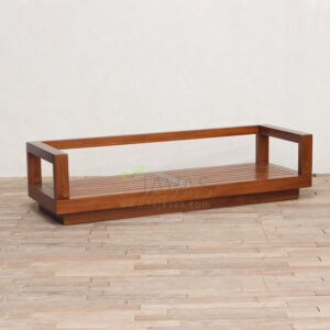 ZOE SOFA 4 SEATER, 232 x 80 x 57 cm, Walnut Treatment