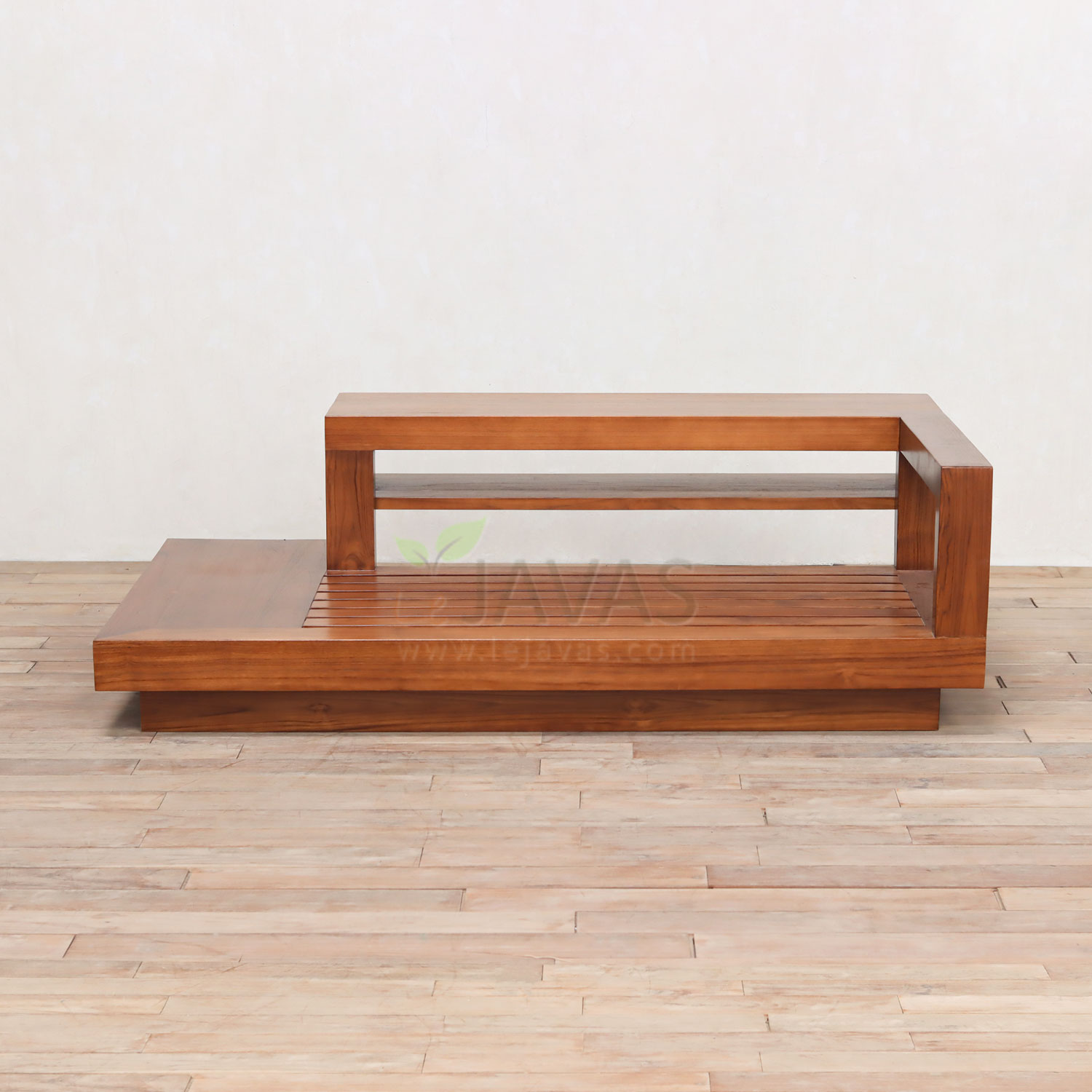 Zoe Sofa Outdoor + Console, 182 x 110 x 57 cm, Walnut Treatment